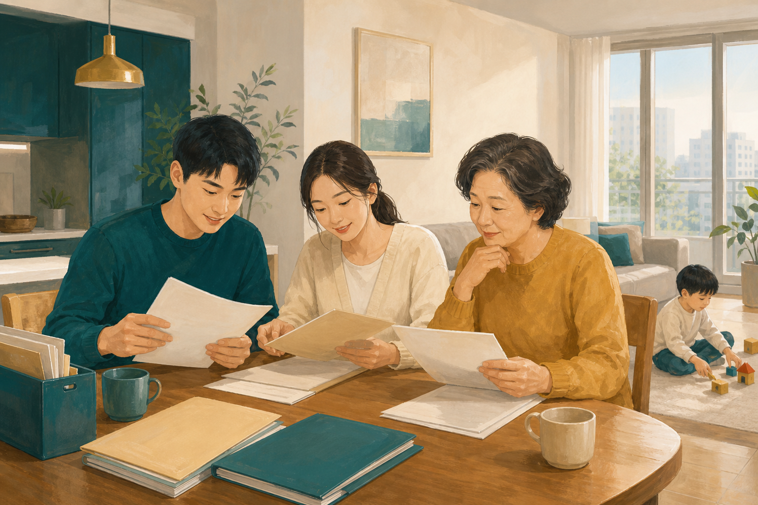 통합공공임대주택 공급 자격·임대료·신청서류 안내 | 신청 전 확인할 핵심 안내 관련 일러스트
